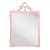 Fleur Home Garden District Lafitte Rectangle Mirror in Authentic Pink, 35x55 For Sale