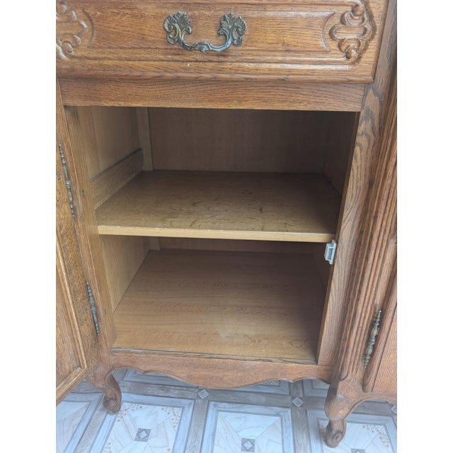 Louis XIV Buffet in Carved Oak For Sale - Image 3 of 11