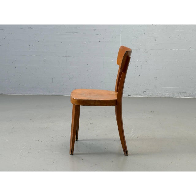 Mid-Century Swiss Wooden Chair by A. Brandenberg, Uster For Sale - Image 5 of 15
