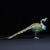 Traditional Vintage Cloisonné Enamel Peacock Figurine With Brass Accents For Sale - Image 3 of 10