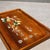 Vintage Chinese Rosewood Tea Tray With Mother of Pearl Bird & Flower Inlay For Sale In Los Angeles - Image 6 of 9