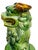 Grandmillennial 12” Mid-Century Japanese Shishi Foo Dogs in Vivid Sancai Glaze - Pair For Sale - Image 12 of 18