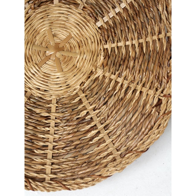 Vintage Wicker Flower Gathering Basket Chairish