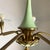 Mid-Century Modern Italian Chandelier in Glass and Green Metal, 1950s For Sale - Image 11 of 16