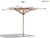 A premium outdoor market umbrella from luxury outdoor brand Tuuci— a substantial 9.5' square canopy (86.1 sq. ft. of...