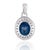 Not Yet Made - Made To Order Late 20th Century Royal 2.43 Ct Oval Blue Sapphire & Diamond Halo Pendant by Carat&Her For Sale - Image 5 of 13