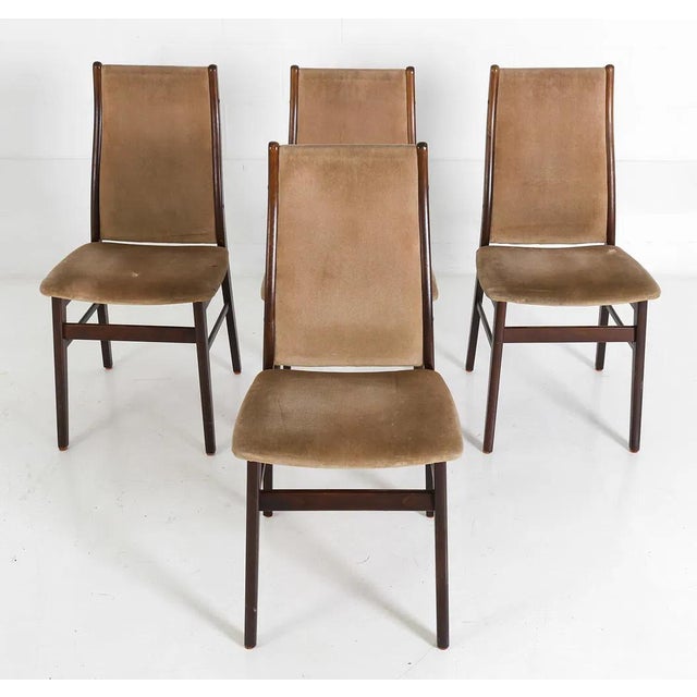 1970s Set 4 Farstrup Danish Modern Dining Chairs For Sale In New York - Image 6 of 11