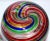 1980s MCM Murano Campanella Italy Art Glass Spiral Swirl Filigrana Fazzoletto 4 3/4" Vase For Sale - Image 6 of 6
