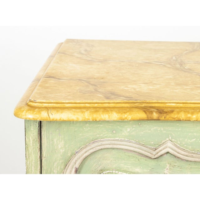 Bethlehem Furniture French Provincial Style Green Painted Cupboard For Sale - Image 4 of 10