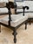 Alphonsine Living Room Set in Ebonized Wood, 1900s, Set of 3 For Sale - Image 9 of 18