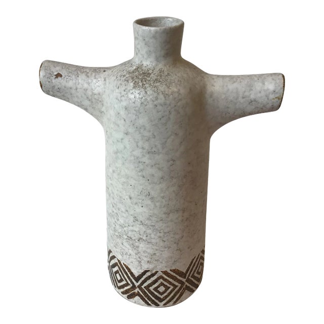 1960s Italian Ceramic Body Vase For Sale