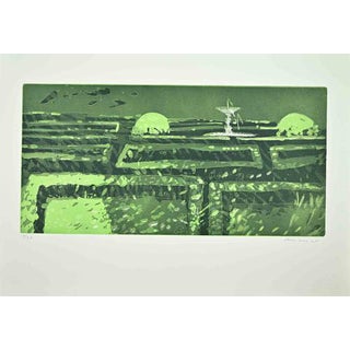 Edolo Masci, Garden, 1980s, Etching For Sale