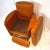 Postmodern Cognac Leather Club Armchair, 1990s For Sale - Image 3 of 9