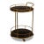 Modern Iron and Leather Serving Side Table Cart For Sale In Raleigh - Image 6 of 6