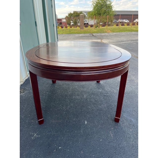 Asian Style Solid Rosewood Extension Dining Table For Sale - Image 9 of 12