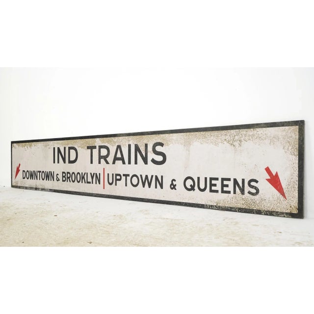 Traditional Reclaimed Marty Supreme Foam Board Ind Trains Street Movie Prop Sign For Sale - Image 3 of 7