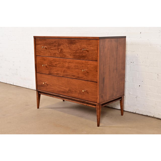 Planner Group Paul McCobb Planner Group Solid Birch Dresser or Chest of Drawers, Newly Refinished For Sale - Image 4 of 15