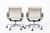 Metal Eames for Herman Miller Office Chairs in Schumacher Vegan Suede, Cream Tan For Sale - Image 7 of 12