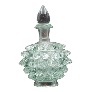 1940s Green Ercole Barovier Rostrato Murano Style Glass Vase for Barovier & Toso