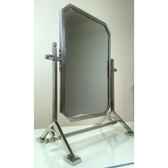 Tilting Vanity Mirror in Art Deco Style, 1940s For Sale - Image 15 of 17