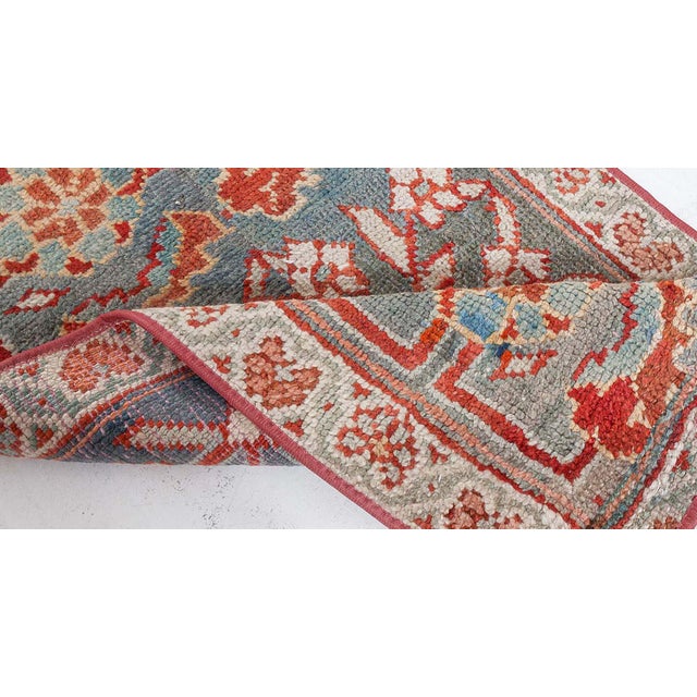Vintage Turkish Oushak Fragment Runner Rug Size: 2'2" × 11'6" (66 × 350 cm) This captivating vintage Turkish Oushak...