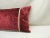 Antique Burnt Orange Silk Velvet Applique Long Bolster Decorative Pillow - 17 X 30 For Sale - Image 10 of 13