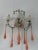 Glass Maison Bagues Style Beaded Murano Pink Opaline Drops Sconces Rare C 1920 For Sale - Image 7 of 12