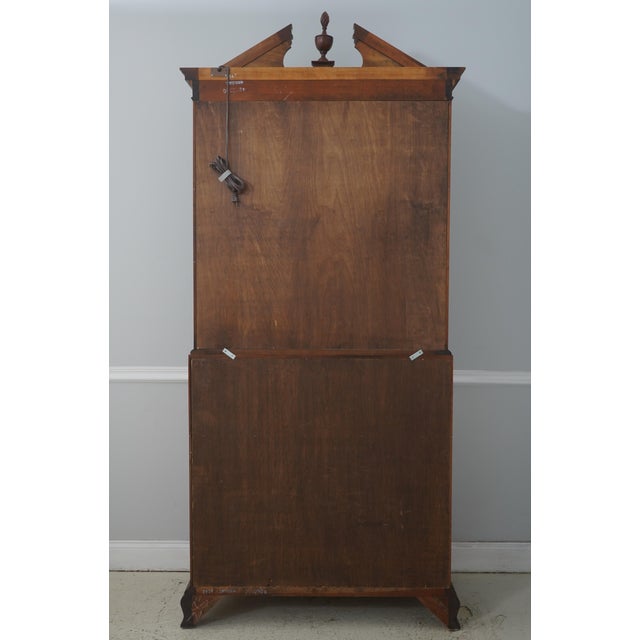 Statton Cherry Secretary Desk W. Bookcase Top For Sale - Image 16 of 18