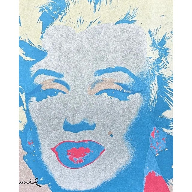 Andy Warhol (after) "Marilyn Monroe light brown" print, size 60 x 60 cm, plate signed bottom right, numbered with pencil...