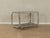 Glass Side Table with Wheels, 1970s For Sale - Image 9 of 9