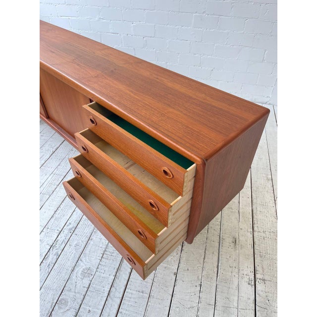 Vintage Teak Sideboard from H.P. Hansen For Sale - Image 10 of 13