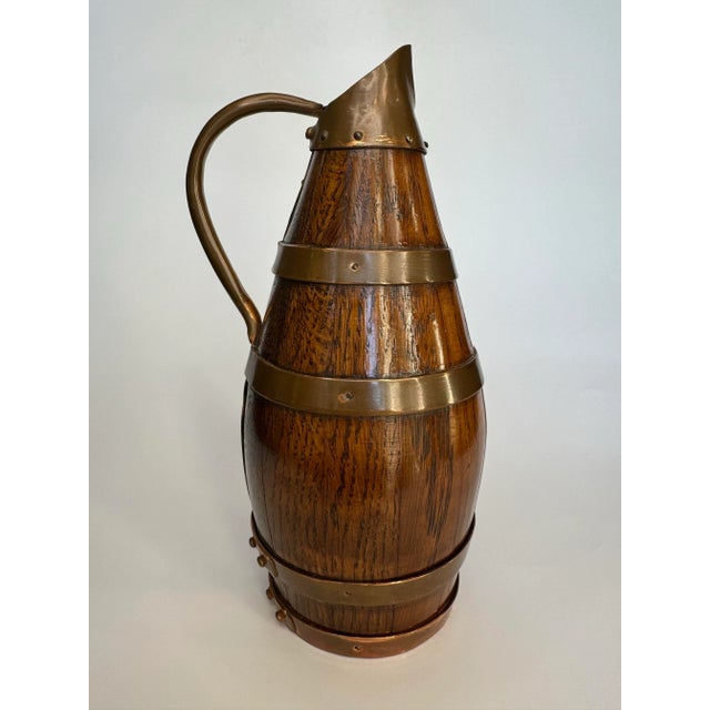 Traditional Norman French Copper and Wood Pitcher For Sale In Houston - Image 6 of 10