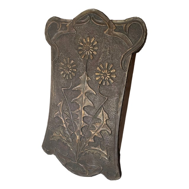 Art Nouveau Repoussé Copper Key Box, 1890s For Sale