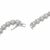 A romantic take on a diamond line necklace, this 10K White Gold design is formed from repeating heart-shaped links set...