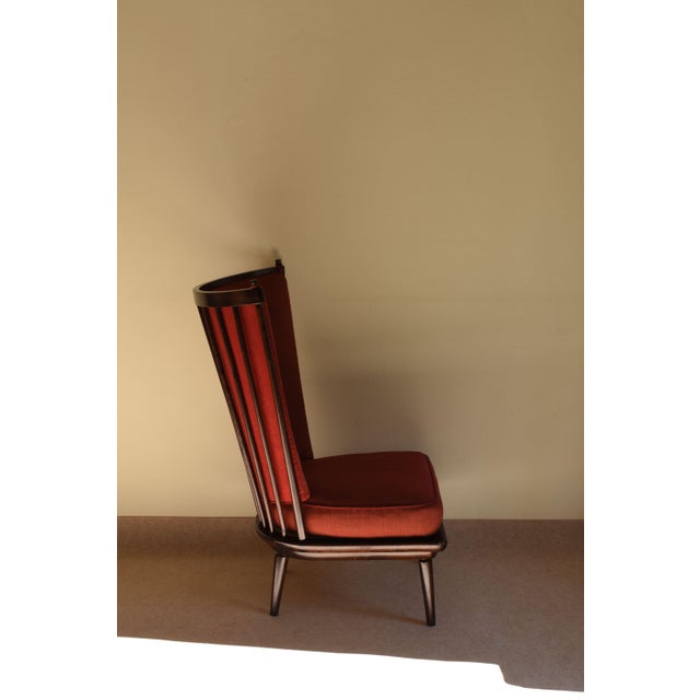 1940s Konestollounge Chair by Runar Børresen for Bjarne Hansens, 1942 For Sale - Image 5 of 12