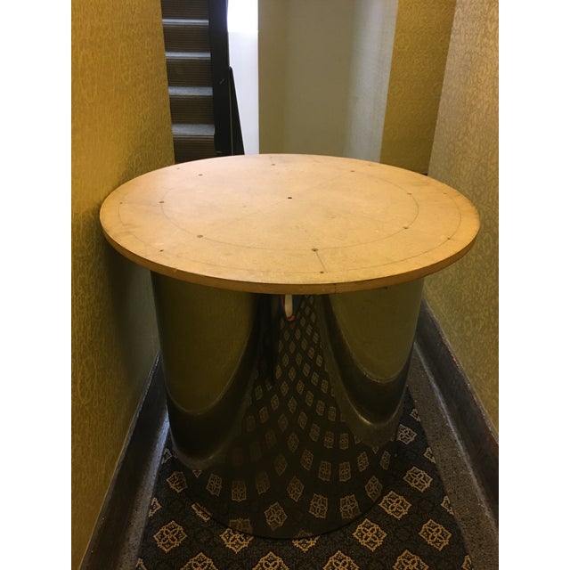 Custom Stainless Steel Drum Table Base Chairish