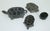 Frogs disguised as turtles! Charming set of 4 stacking metal flower frogs in the shape of turtles. The smallest one is...
