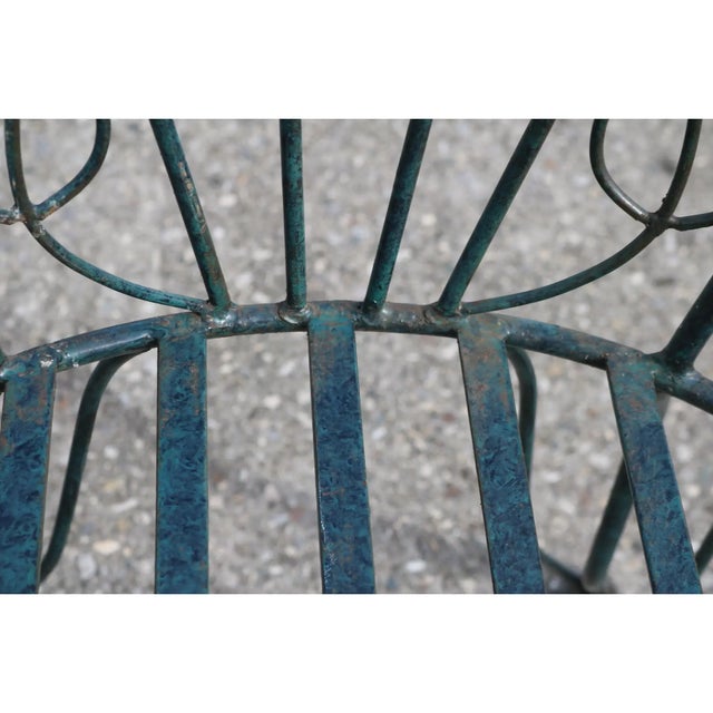 Late 20th Century Iron Patio Dining Chairs Attributed to Frontgate-Set of 4 For Sale - Image 4 of 12