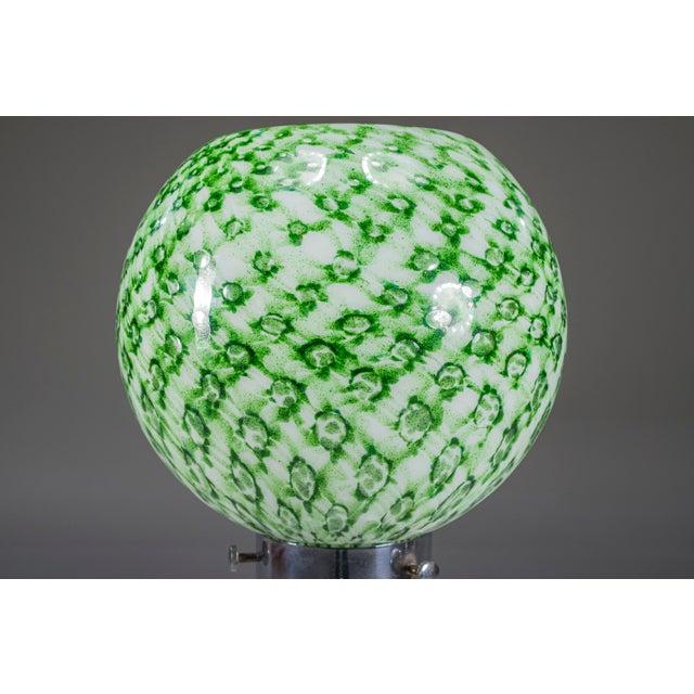 Murano Floor Lamp in Green Glitter Glass attributed to Mazzega, 1960s For Sale - Image 6 of 10