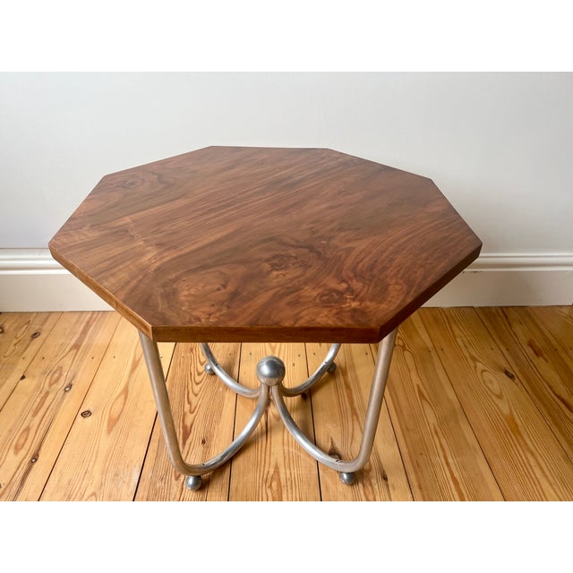 Vintage Bauhaus Octagonal Side Table, 1920s For Sale - Image 11 of 18