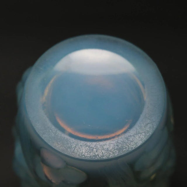 Rene Lalique Opalescent Glass 'Raisins' Vase For Sale - Image 10 of 11