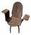 Vintage Geometric Abstract Metal Chair in the Style of Oswald H For Sale