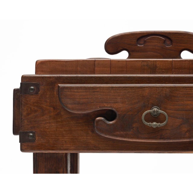 Wood French Vintage Butcher Block For Sale - Image 7 of 9