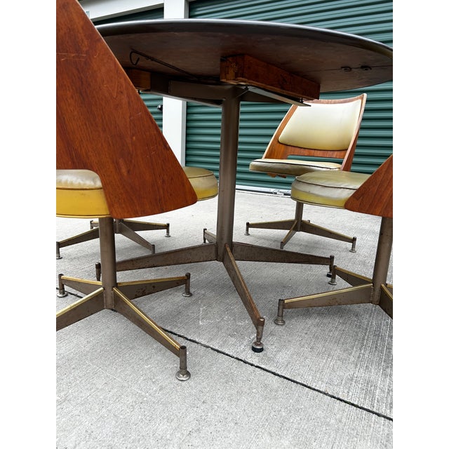 1960s Mid Century Brody Brentwood Orange Slice Table and