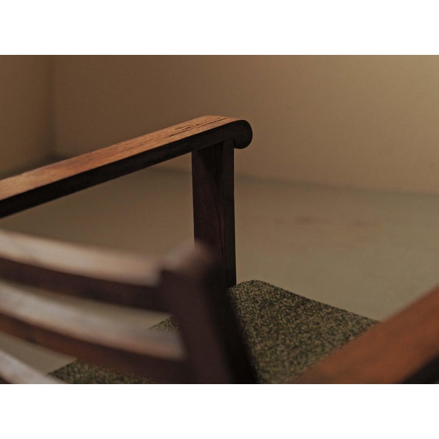 Brown French Modernist Reconstruction Oak Armchairs, 1940s, Set of 2 For Sale - Image 8 of 16