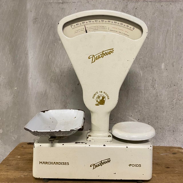 Vintage Metal Scale For Sale - Image 3 of 13