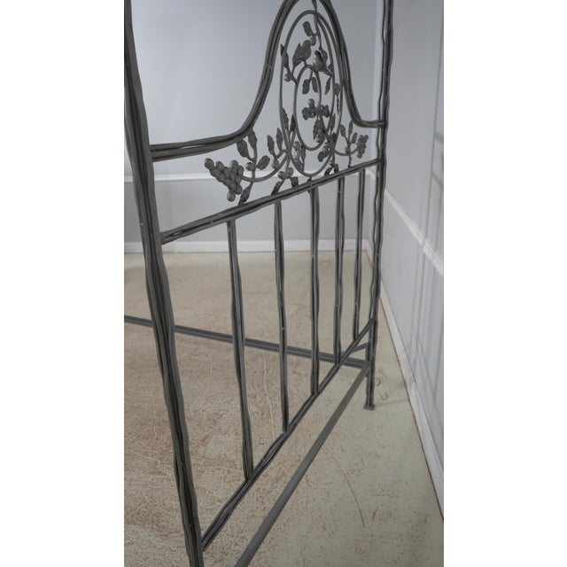 Corsican Iron Twiggy Bird & Berry Queen Size Poster Bed For Sale - Image 14 of 16