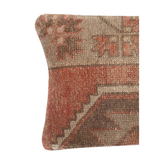 Add a touch of history and warmth to your space with this vintage handmade Turkish wool rug cushion cover. Crafted from...