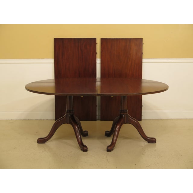 Kittinger Cw66 Colonial Williamsburg Mahogany Dining Room Table Chairish