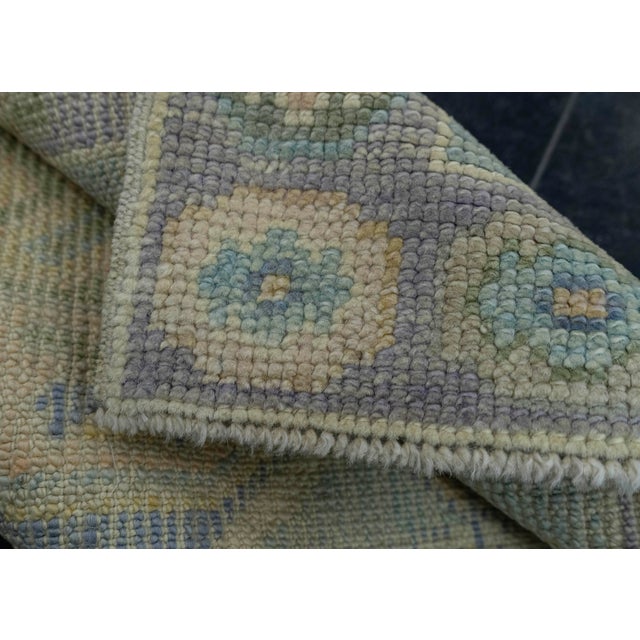 Blue Turkish Oushak Rug 2' x 3' #19535 For Sale - Image 8 of 8
